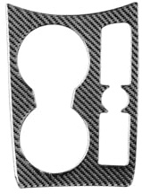 BNGDFDGH Compatible With Audi Q3 2013-2018 Gear Shift Water Cup Holder Panel Cover Trim Sticker Decal Auto Carbon Fiber Interior Accessoire(Right)