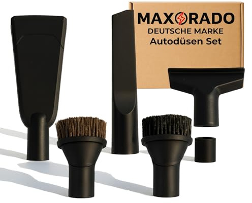 Maxorado Komfort Auto Staubsauger Düsen Set kompatibel mit Bosch Siemens Miele Kärcher Einhell Numatic Severin Dirt Devil Rowenta I 35mm / 32mm KFZ Ersatzteile Kit