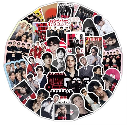 50 Stück Kpop Idol Group Aufkleber | Sticker Fotos Realistische Mitglieder | Dekoration Notizbuch Telefon Laptop Fanart | Geschenk Fan Kpop Teenager