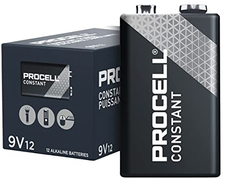 Duracell - Batterie alcaline Procell, 9 V, confezione da 12