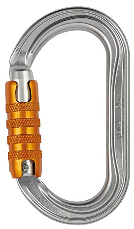 Petzl Uni OK TRIACT-LOCK Schraubkarabiner, Gray, Einheitsgröße