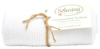Solwang Handtuch Weiß Baumwolle gestrickt Geschirrtuch Küchentuch