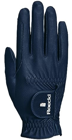 Roeckl Sports Reithandschuh ROECK-Grip PRO, Unisex Sommer Handschuh, Marine 6.5