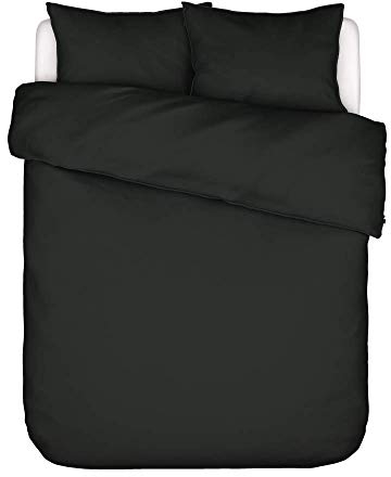 ESSENZA Bettwäsche Minte Anthrazit, 155x220 + 1x 80x80 cm - 100% Baumwollsatin 300TC - Uni