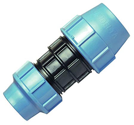 PE/PP Kugelhahn Reduktion Verbinder Bogen Endkappe T-Stück bis 16 bar Reduktion 63 x 50 mm