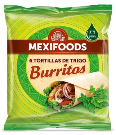 Mexifoods 6 TORTILLAS DE TRIGO Burrito, 370 g