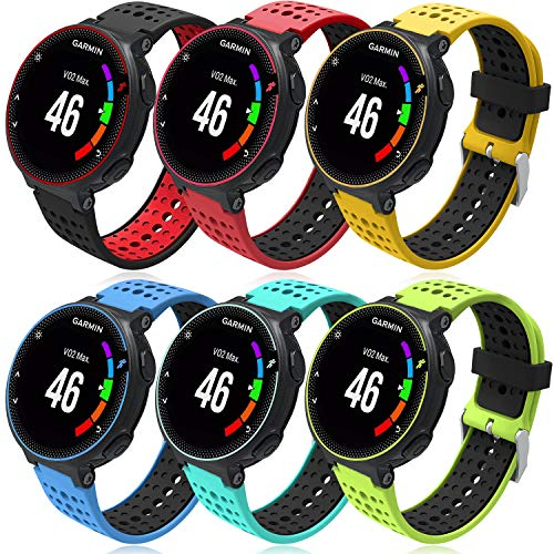 Th-some Armband für Garmin Forerunner 235, kompatibel mit Forerunner 735XT, Ersatzarmband aus weichem Silikon, für Forerunner 220, 230, 620, 630 und 735XT Smartwatch