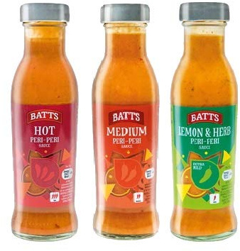 Batts Peri-Peri Sauce (270g Pack of 3)