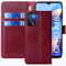 FMPCUON Cover per Oppo A16, Custodia a libro Oppo A16, Premium PU Custodia in pelle a portafoglio di protezione magnetica per Oppo A16, colore: Rosso