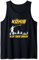 König auf der Bahn Knitteln Stöbel Knittelspieler Tank Top