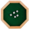 sharprepublic Dice Plate, Heavy Duty Wooden Dice Tray - Bottom Dice Rolling Tray Perfect Rolling Device to Stop Polyhedral Dice