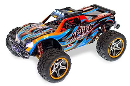 s-idee® 104009 RC Buggy 1:10 2,4 GHz 45 km/h ferngesteuert Monstertruck schnell proportional led WL XK 104009