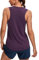 CRZ YOGA Damen Sport Tank Top Racerback Ärmelloses Yoga Oberteile Sommer Fitness Tops Gym Leichte Sporttop Tiefes Krokusviolett 38