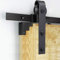 Cecaylie Porte coulissante rectangle 366CM double porte installation facile accessoires complets système de porte coulissante porte en bois peut être installé porte coulissante avec rail de guidage
