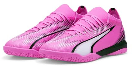 PUMA Herren Ultra Match IT Soccer Shoe, Poison PINK White Black, 46.5 EU