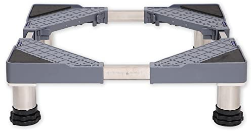 Podest waschmaschine untergestell,Waschmaschine Sockel Höhe14cm Untergestell für Trockner und Gefrierschrank, Bärenlast 320kg, Einstellbare Breite 47-70cm