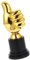 TOYANDONA Thumbs Up Trophy Trofeo di plastica d'oro Premio Gioco di Corse Premio di plastica Trofeo Thumb Trophy Decorazione