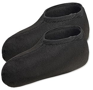 Ladeheid Calzini da stivale per bambini, calzini riscaldanti per stivali da pioggia LA40-251, Nero , 26-27