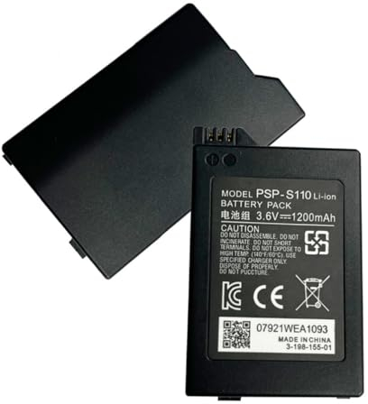 Fayerkar Convient pour la batterie hôte Sony PSP2000 3000 PSP-S110 3600 mAh 3,6 V avec une capacité suffisante