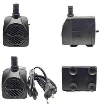 Chianese Motorino pompa fontanella per gatti, pompa cascata ruscello mulino fontana presepe con acqua, pompa acqua sommersa per acquario 220v (600 L/H 13W)