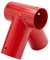 Schaukelverbinder 90° Verbindungsstück Ø100 mm aus pulverbeschichtetem Stahlblech für Gartenschaukel stabile Dreieck-A-Form, mit Montageöffnungen Ø 10 mm (Rot, 90°)