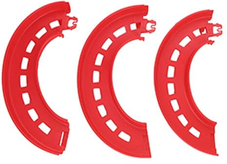 Pièces de rechange pour Fisher-Price Little People Take Turns Skyway Playset FHG51 ~ Remplacement de grandes pistes courbes rouges – Courbes 6-7, 7-8 et 19-20