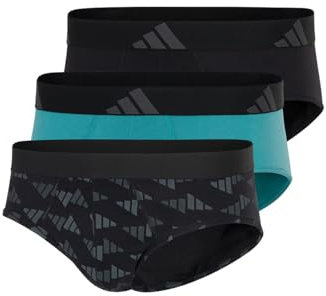 adidas Herren Brief (3 Pack) - Active Flex Cotton - Slip - Bequeme Unterwäsche