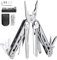 Farerkass Multitool Werkzeug, 14-in-1 Multifunktionszange Faltbares, Edelstahl mit Messer Lineal Säge, Multifunktionale Zange, Multi Tool Ideal für Outdoor Wandern Camping, mit Tragtasche Schwarz