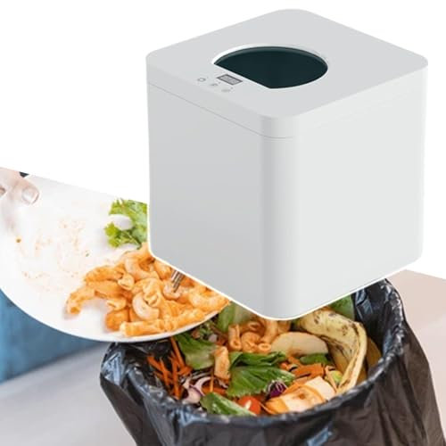 HCAUYNN Dual Mode Electric Compost Bin, With Smart Led Screen,Smart Kitchen Waste Composter, With Visual Design Lid,220V