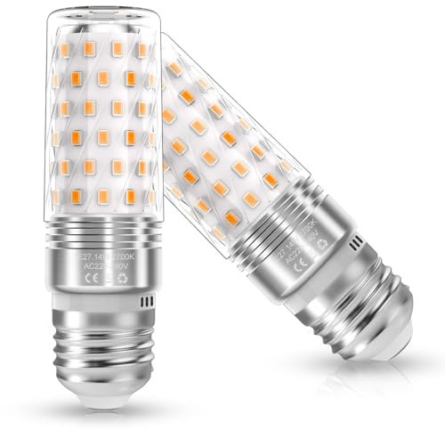 Liyade LED Birne E27, 10W LED Glühbirne, Warmweiß 2700K 1400LM Glühbirne ersetzt 140W Halogenlampe, E27 Lampe Maiskolben Leuchtmittel, Kein Flackern, Nicht Dimmbar, AC 220-240V, 2er Pack