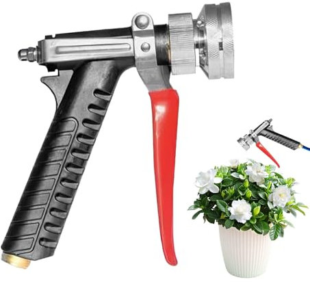 Power Schlauchtülle Hochdruck | Griffsprüher - Sprüher Unterlegscheibe Verlängerung Quick-Connect Rutschfester Griff 2 Modi Einstellbar für Fenster Rasen Fahrzeug Gartenhaus