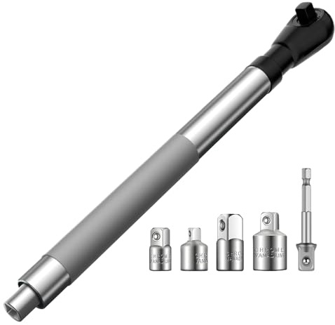 Genérico Adaptador Compensado, 12.7 mm Herramientas de Reparación de Ángulo Recto, Llave De Vaso Offset Para Taladro Eléctrico, Para Automóvil Fontanería Aparatos Bicicleta Mecánico