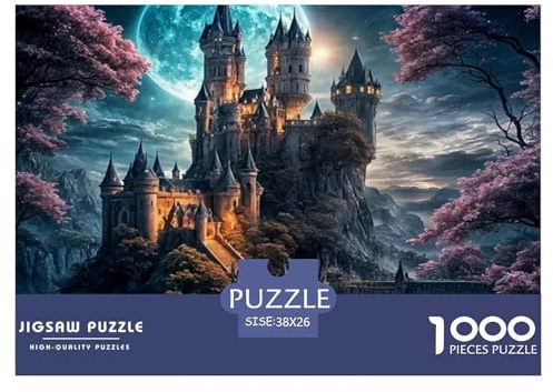 Schloss 1000 Teile Puzzle Premium Quality Erwachsene Kinder Home Dekoration Impossible Game 38x26cm/1000pcs
