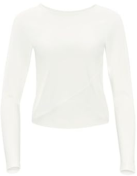 WINSHAPE Damen Functional Light and Soft Cropped Long Sleeve Top Aet131ls mit Overlap-Applikation Yoga-Shirt (1er Pack)