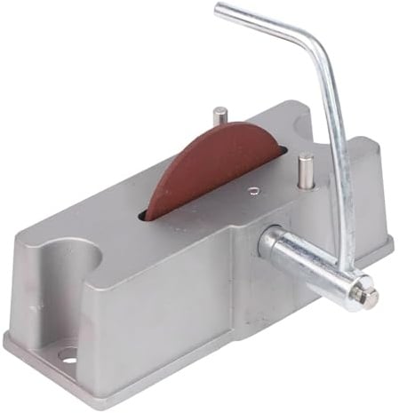 NiuLumea Manueller Kolben für Ringschleifer mit 120er Körnung, Hartmetallrad, präzises Endspaltfeilen, Aluminiumlegierung, Silber