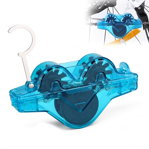 Nettoyeur de chaîne de vélo pour remorque | appareil de nettoyage de chaîne de vélo,nettoyeur de chaîne de vélo, nettoyage mains libres, pour VTT, vélo de route (1 bleu)