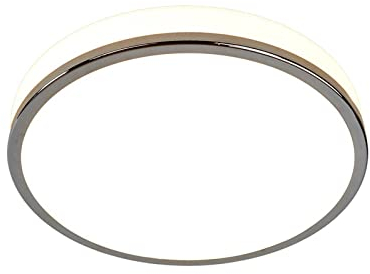 Lindby LED Deckenlampe Lyss (spritzwassergeschützt (Modern) in Weiß aus Glas (1 flammig,) - Bad Deckenleuchte Lampe Badezimmerleuchte