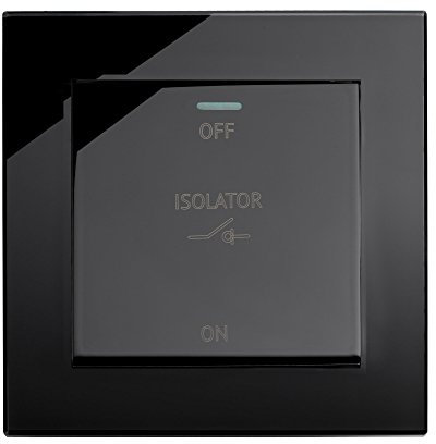 Retrotouch Black Fan Isolator Switch (Plain) - SKU01732