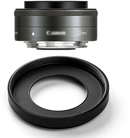 Fotover Paraluce EW-43 di ricambio compatibile con Canon EF-M 22 mm f/2 STM USM