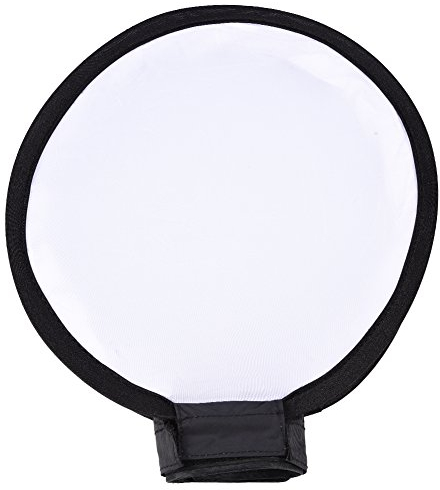 Topiky Foldable Flash Diffuser, Mini Portable Round Beauty Dish Speedlite Flash Diffuser Softbox (30cm)