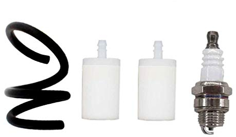 AISEN Lot de 2 filtres à carburant avec bougies d'allumage et tuyau à essence pour tronçonneuse Husqvarna 50 51 55 61 268 268XP 272 272XP 345 350 351 353