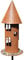 Edelrost Garten Deko Windlicht Vogelhaus Gartendekoration Naturrost Dekorieren rostige Dekoration Gartenstecker Beetstecker Topfstecker Landhaus Kerzenhalter Vogelfutterhaus rund auf Platte Futterhaus