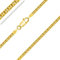 PLANETYS - Bismarck Kette Diamantiert 925 Sterling Silber 18K Vergoldet Kette - Halskette - 2.5 mm Breite Längen 65 cm