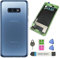 Galaxy S10e Backcover Glas-Akku-Tür-Gehäuse, wasserdicht mit Kamera-Objektiv-Teilen für Samsung Galaxy S10e 5,8 Zoll G970U G970W G970F G970U1 G970F/DS G9700 + Werkzeug, blau