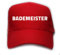 Cre9tive Caps Bademeister - rote Trucker Cap - Snapback Größenverstellbar - Bedruckt- ID_030