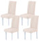 HZDHCLH Stuhlhussen 4 Stück Elastische Moderne Universal Stretch Beschützer Stuhlhussen für Stuhl Esszimmer Hochzeit Partys Bankett Deko