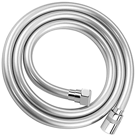 Oupukle Duschschlauch Brauseschlauch 2,5 m Fünf Schichten Anti-Explosion Design, PVC flexibel Universal Brauseschlauch mit Premium doppelten Messingkopf, Duschschlauch 250 cm Anti-Twist, Anti-Knick