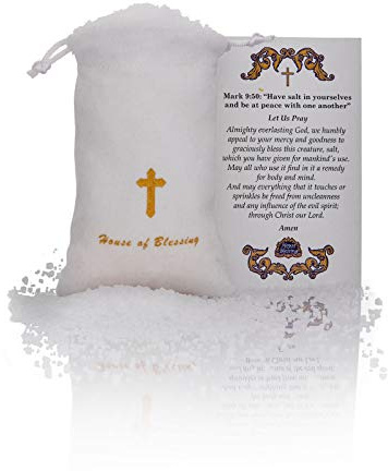 Blessing Salt from the Dead Sea with a Blessing card (5.3 ounces/150gr)