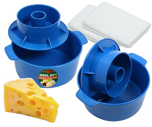 Käseherstellungs-Set, 2-teilig, Käseform mit Kolben und Kolben, Käsetuch, Käsekorb, Molde Para Queso, Käseform