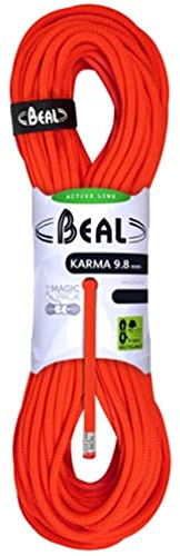 Beal Karma 9,8mm Kletterseil, solid orange, 70M